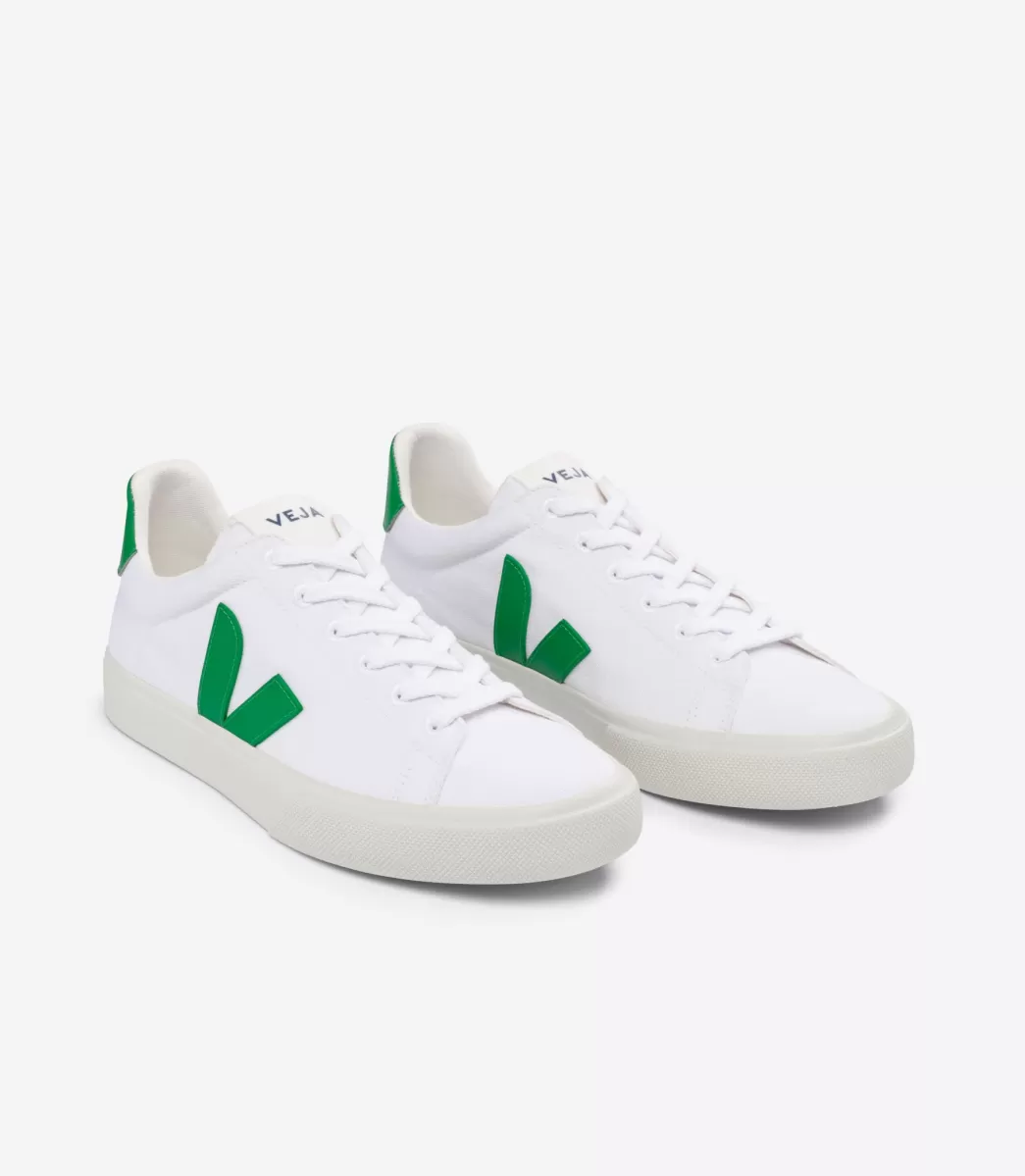 CAMPO CANVAS WHITE EMERAUDE>VEJA Cheap