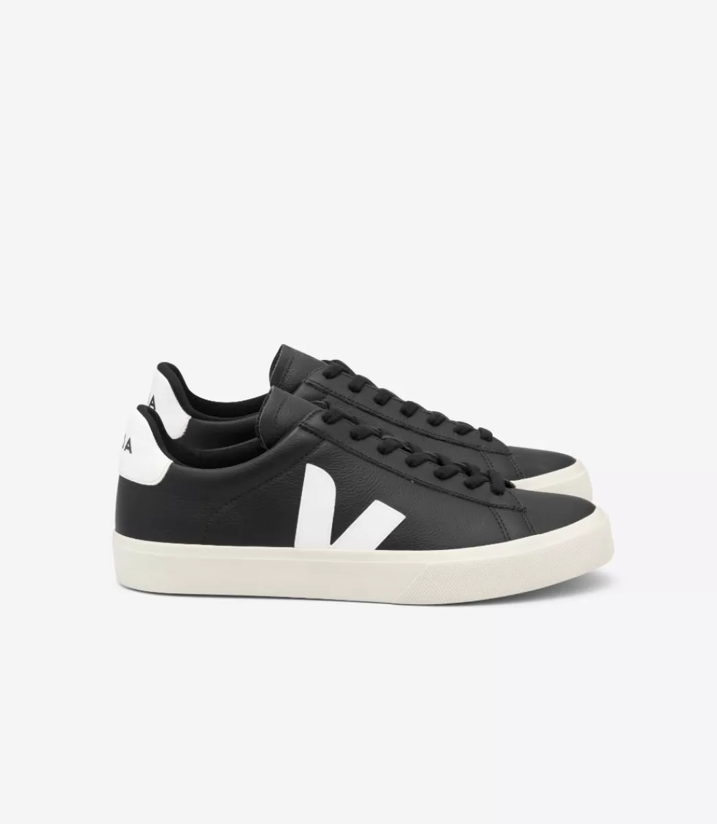 CAMPO LEATHER BLACK WHITE>VEJA Fashion