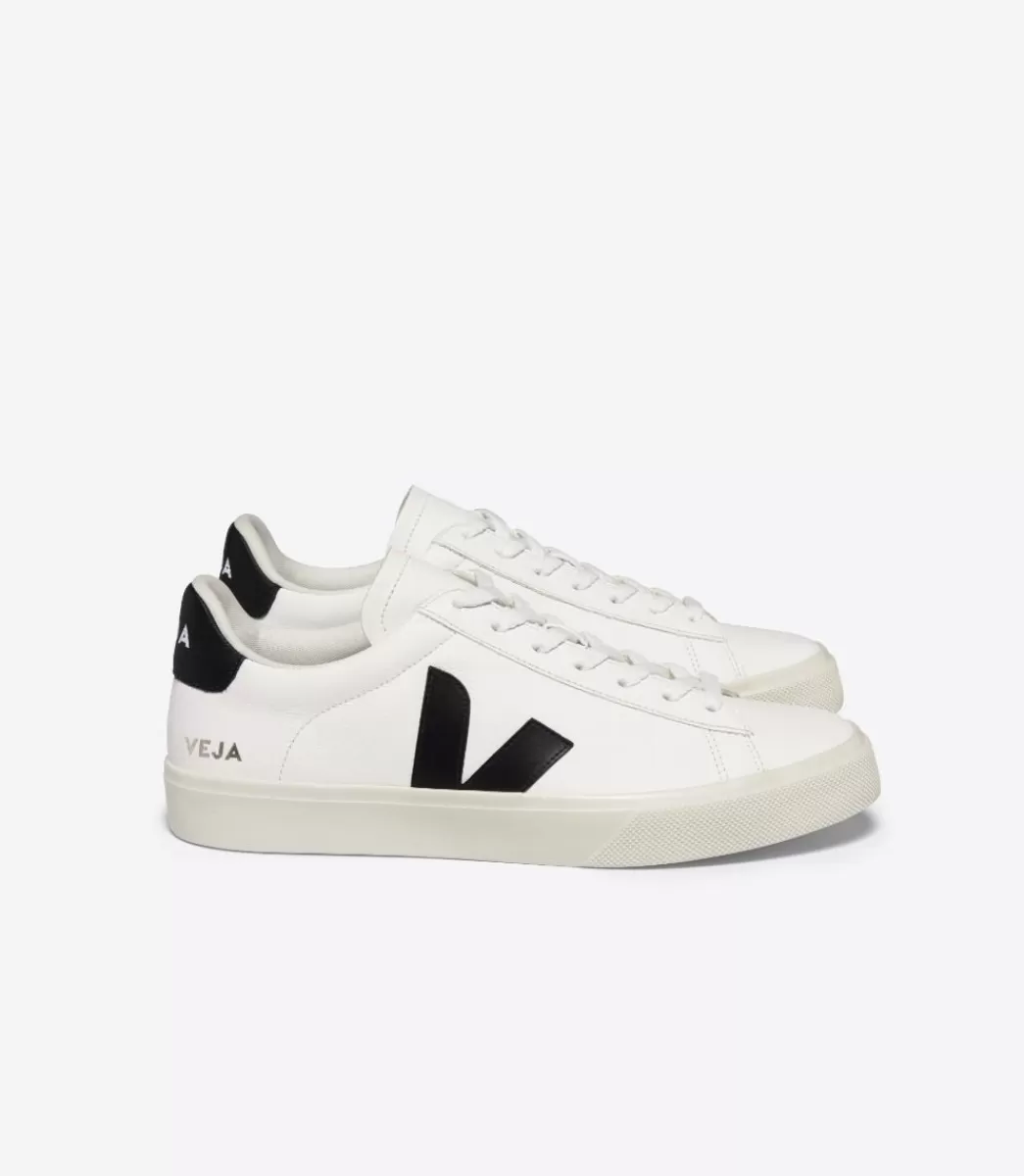 CAMPO LEATHER WHITE BLACK>VEJA Discount