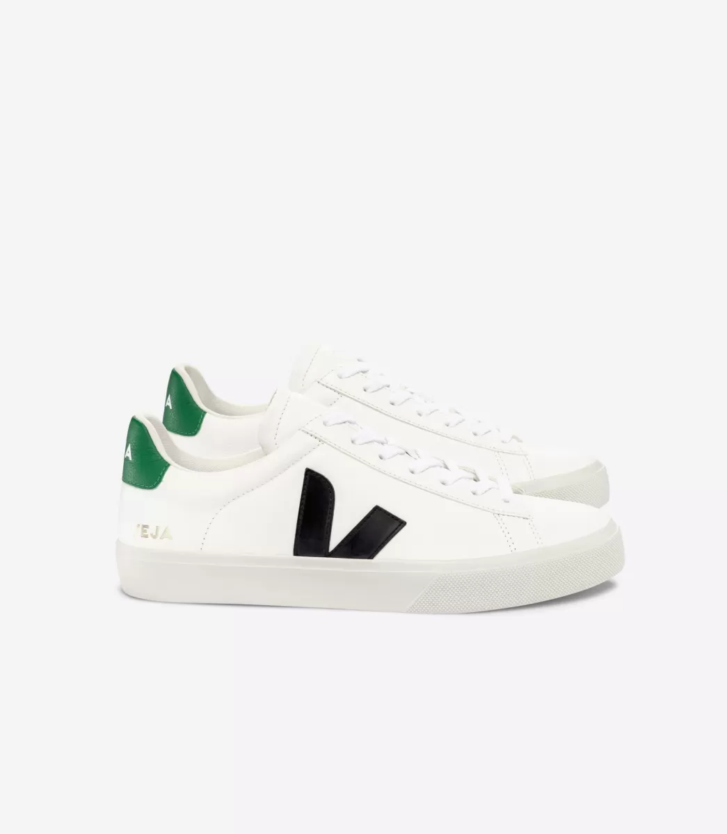 CAMPO LEATHER WHITE BLACK EMERAUDE>VEJA Online