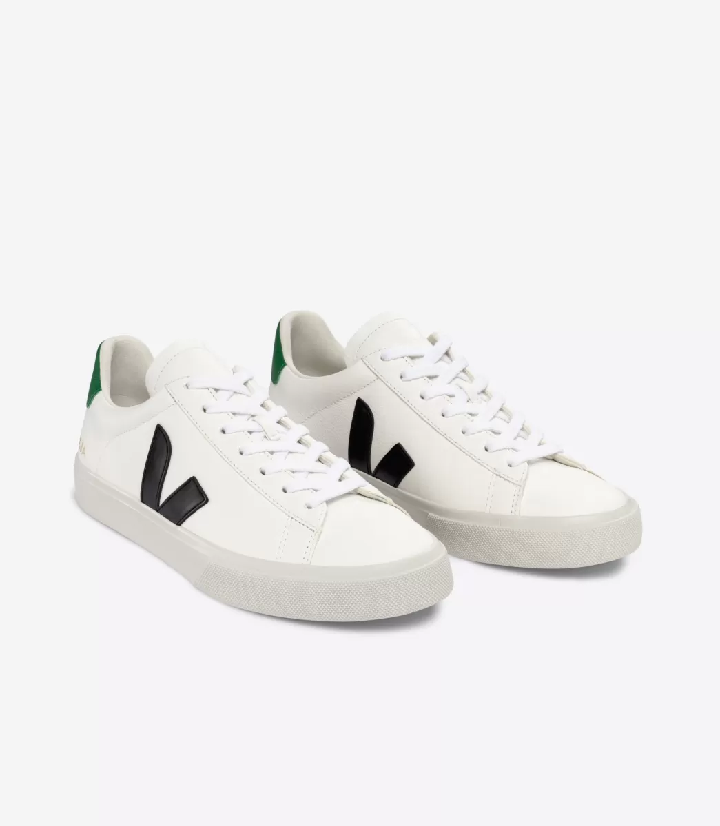 CAMPO LEATHER WHITE BLACK EMERAUDE>VEJA Online
