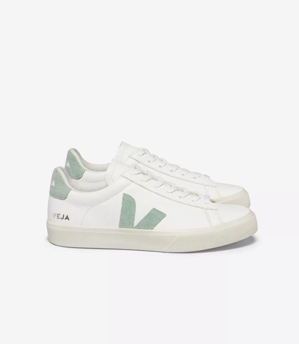 CAMPO LEATHER WHITE MATCHA>VEJA Cheap