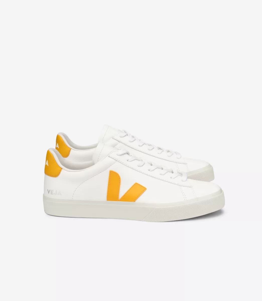 CAMPO LEATHER WHITE OURO>VEJA Flash Sale