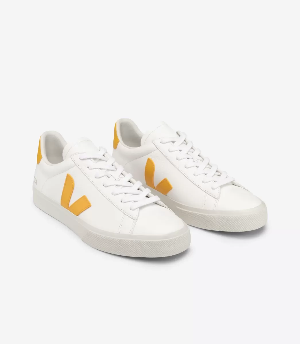 CAMPO LEATHER WHITE OURO>VEJA Flash Sale