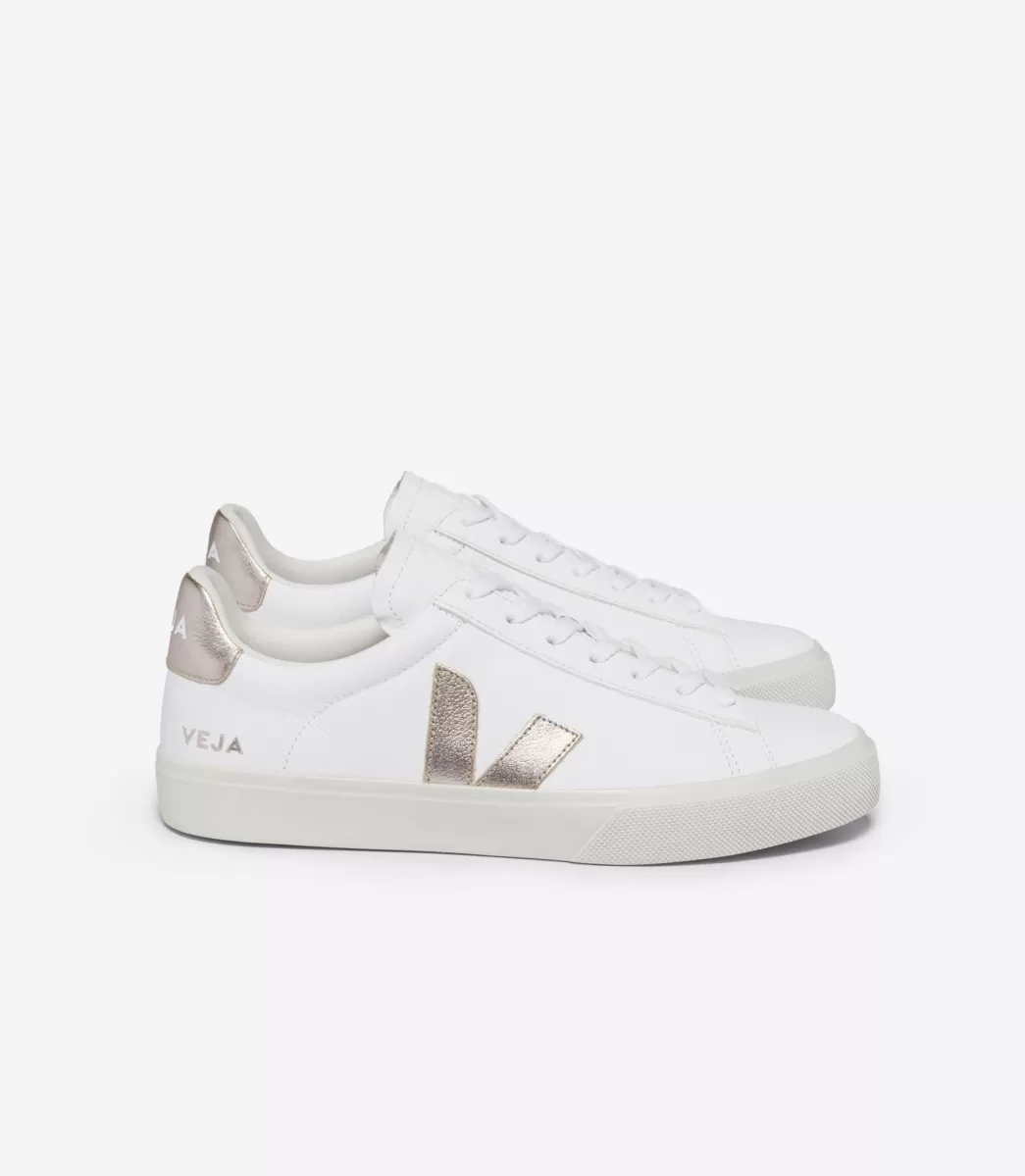 CAMPO LEATHER WHITE PLATINE>VEJA Outlet
