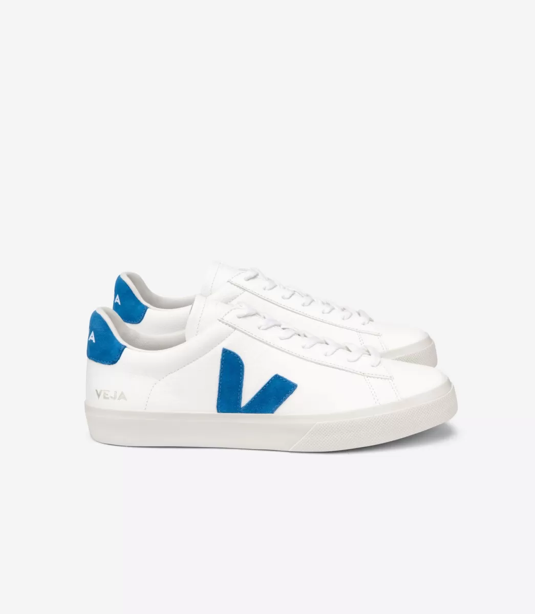 CAMPO LEATHER WHITE SWEDISH BLUE>VEJA Store
