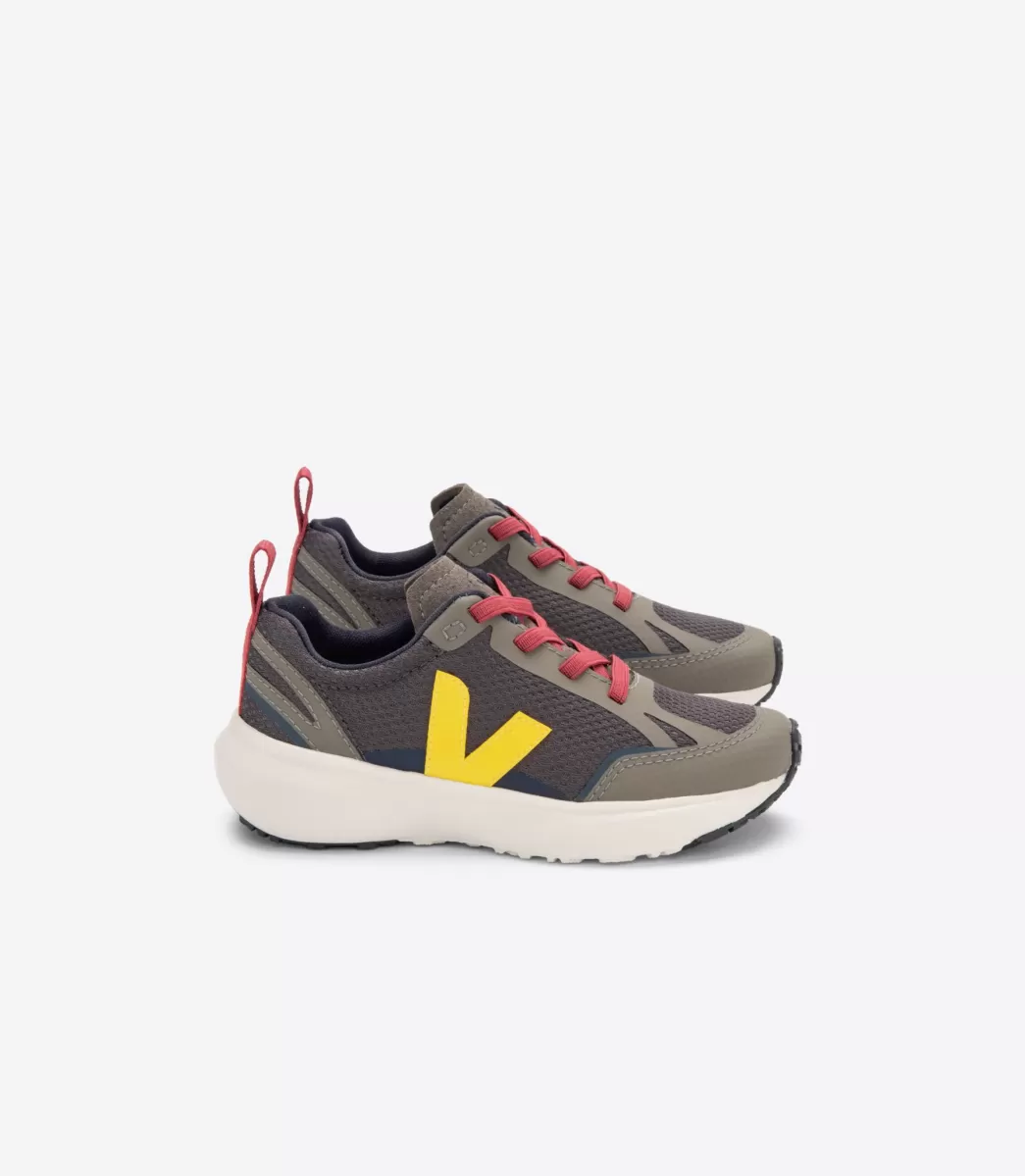 CANARY ELASTIC LACES ALVEOMESH GRAFITE TONIC>VEJA Online
