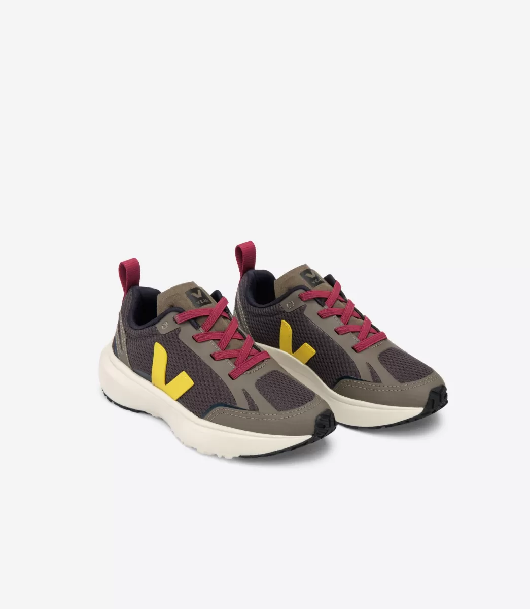 CANARY ELASTIC LACES ALVEOMESH GRAFITE TONIC>VEJA Hot