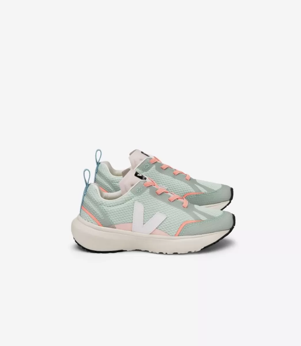 CANARY ELASTIC LACES ALVEOMESH MATCHA WHITE>VEJA Discount