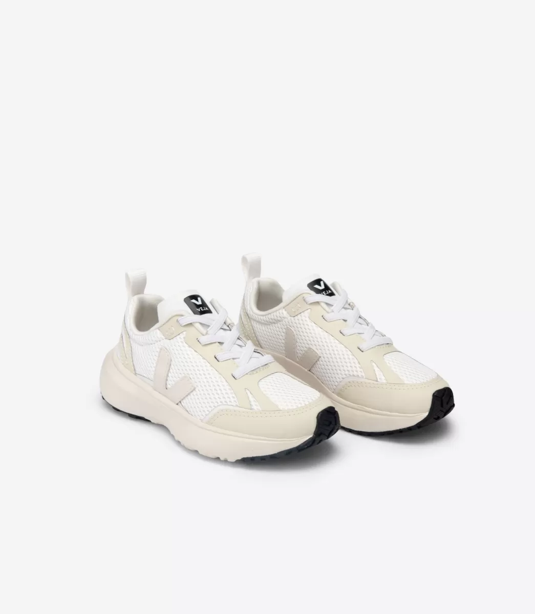 CANARY ELASTIC LACES ALVEOMESH WHITE PIERRE>VEJA Store