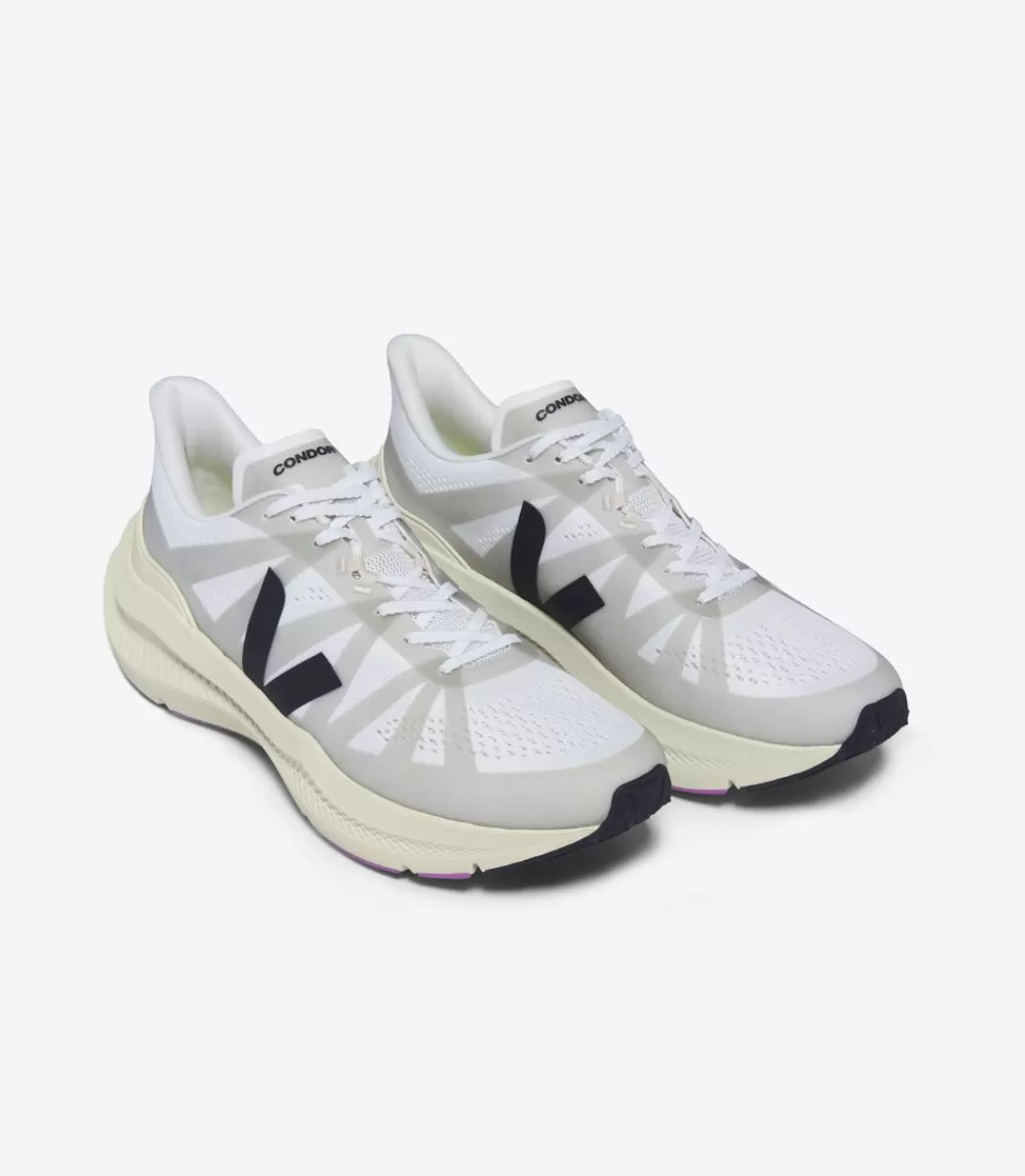 CONDOR 3 ENGINEERED-MESH WHITE BLACK>VEJA New