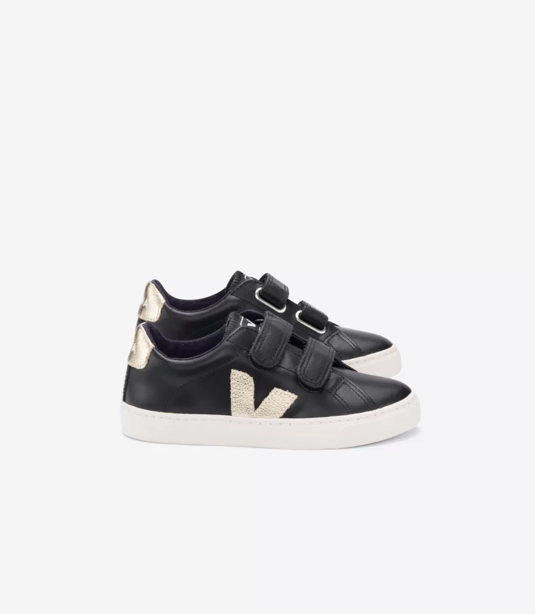 ESPLAR LEATHER BLACK GOLD>VEJA Outlet