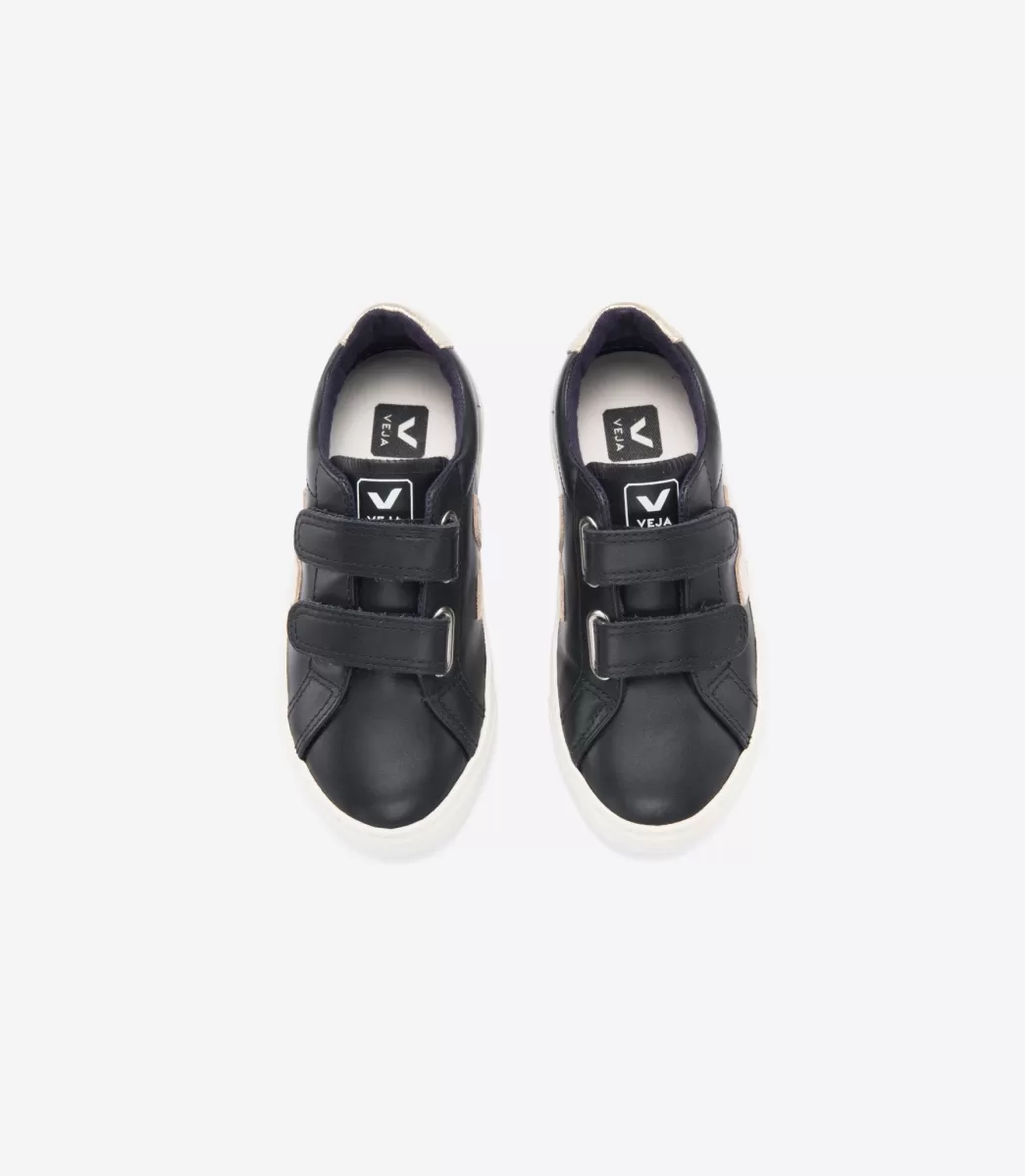 ESPLAR LEATHER BLACK GOLD>VEJA Outlet