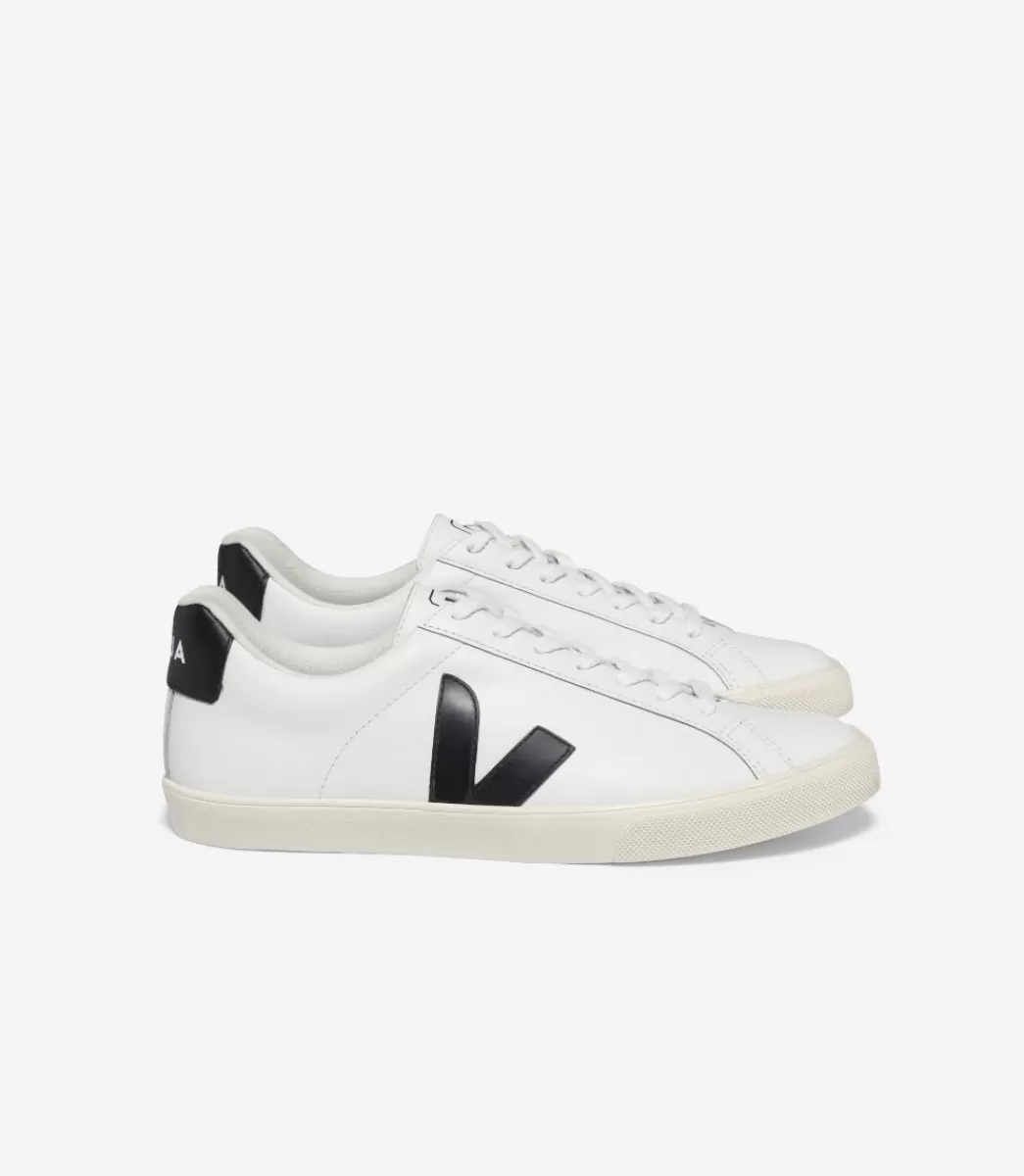 ESPLAR LEATHER WHITE BLACK>VEJA Sale
