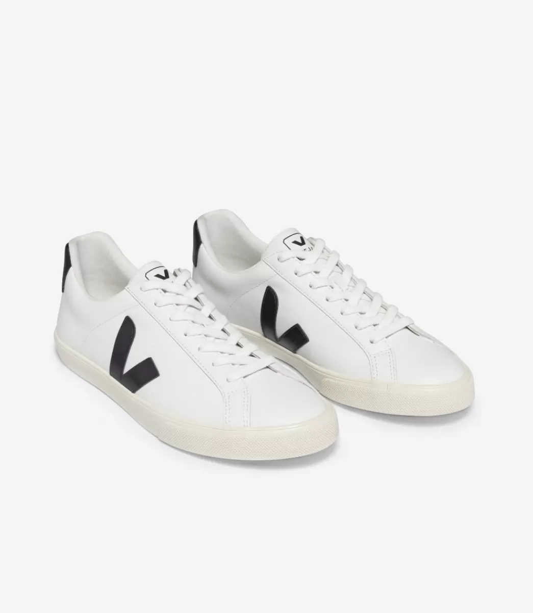 ESPLAR LEATHER WHITE BLACK>VEJA Sale
