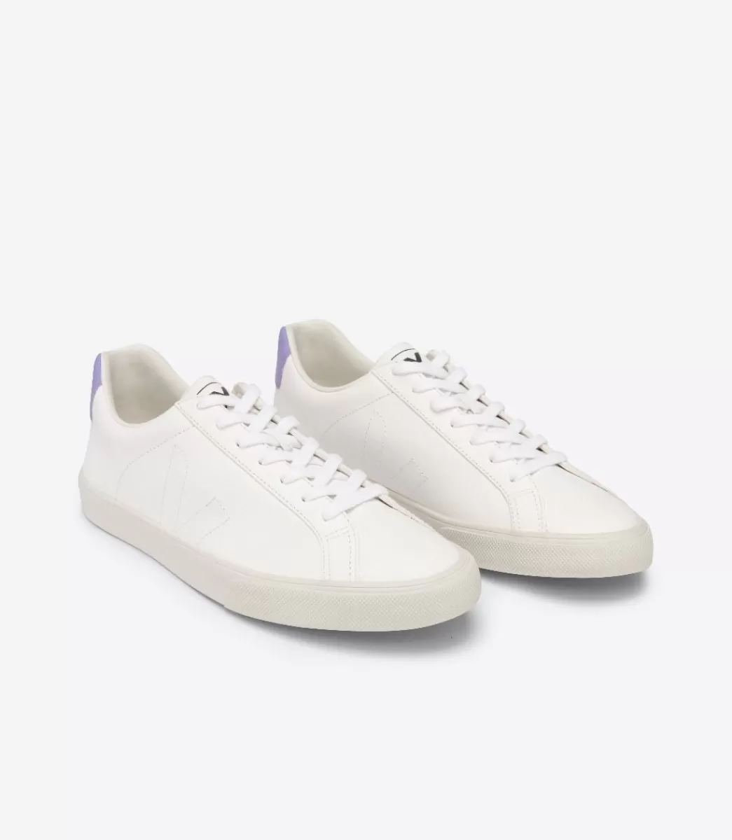 ESPLAR LEATHER WHITE LAVANDE>VEJA Hot