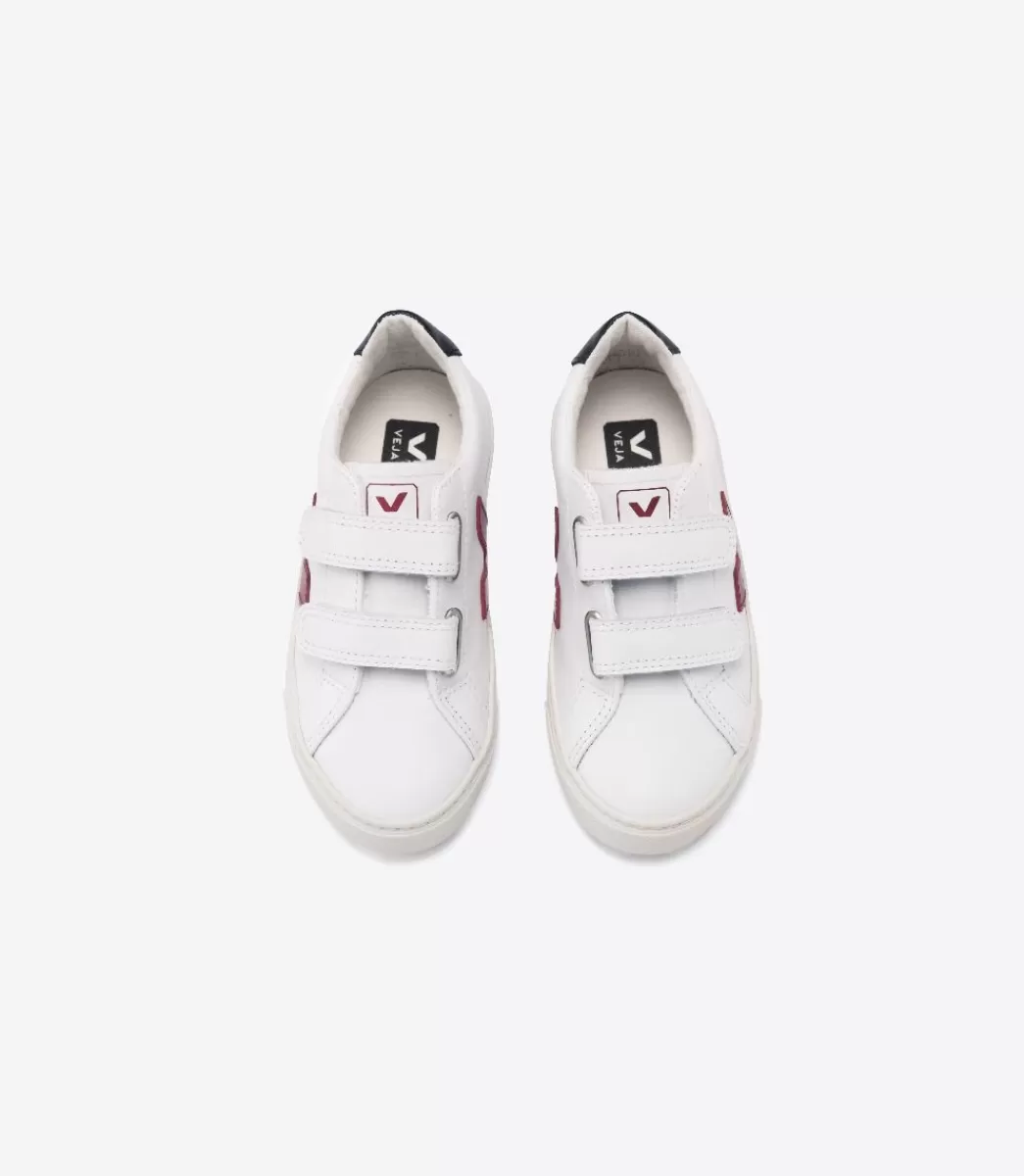 ESPLAR LEATHER WHITE MARSALA BLACK>VEJA Cheap