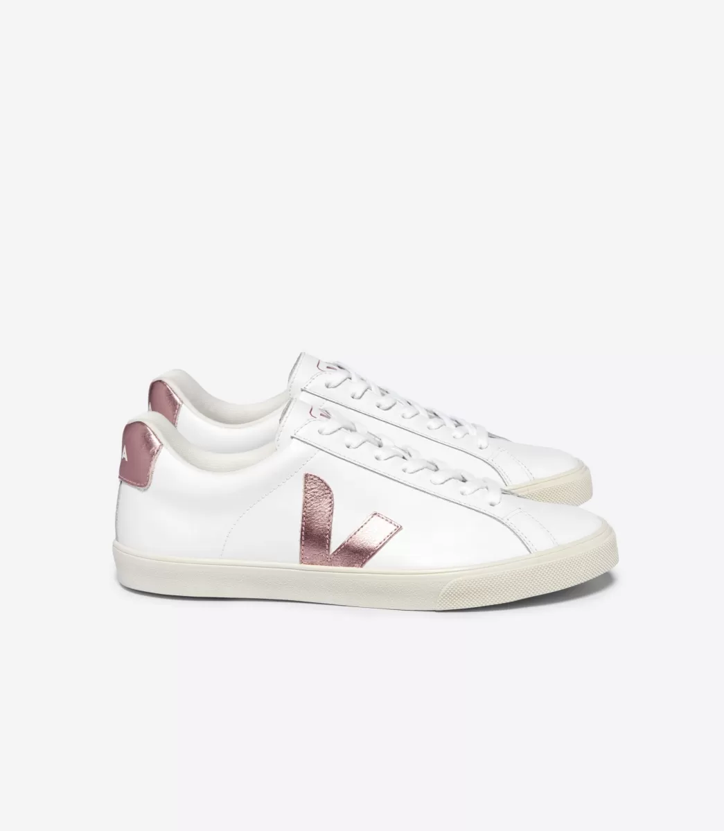 ESPLAR LEATHER WHITE NACRE>VEJA Best Sale