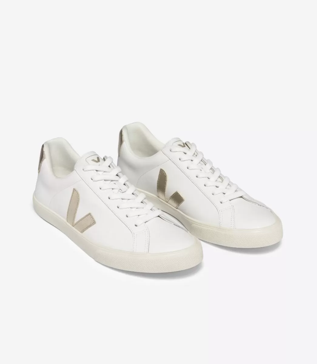ESPLAR LEATHER WHITE PLATINE>VEJA Fashion