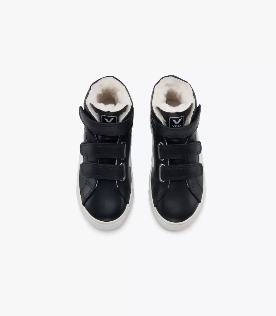 ESPLAR MID FURED LEATHER BLACK COBALT>VEJA Sale