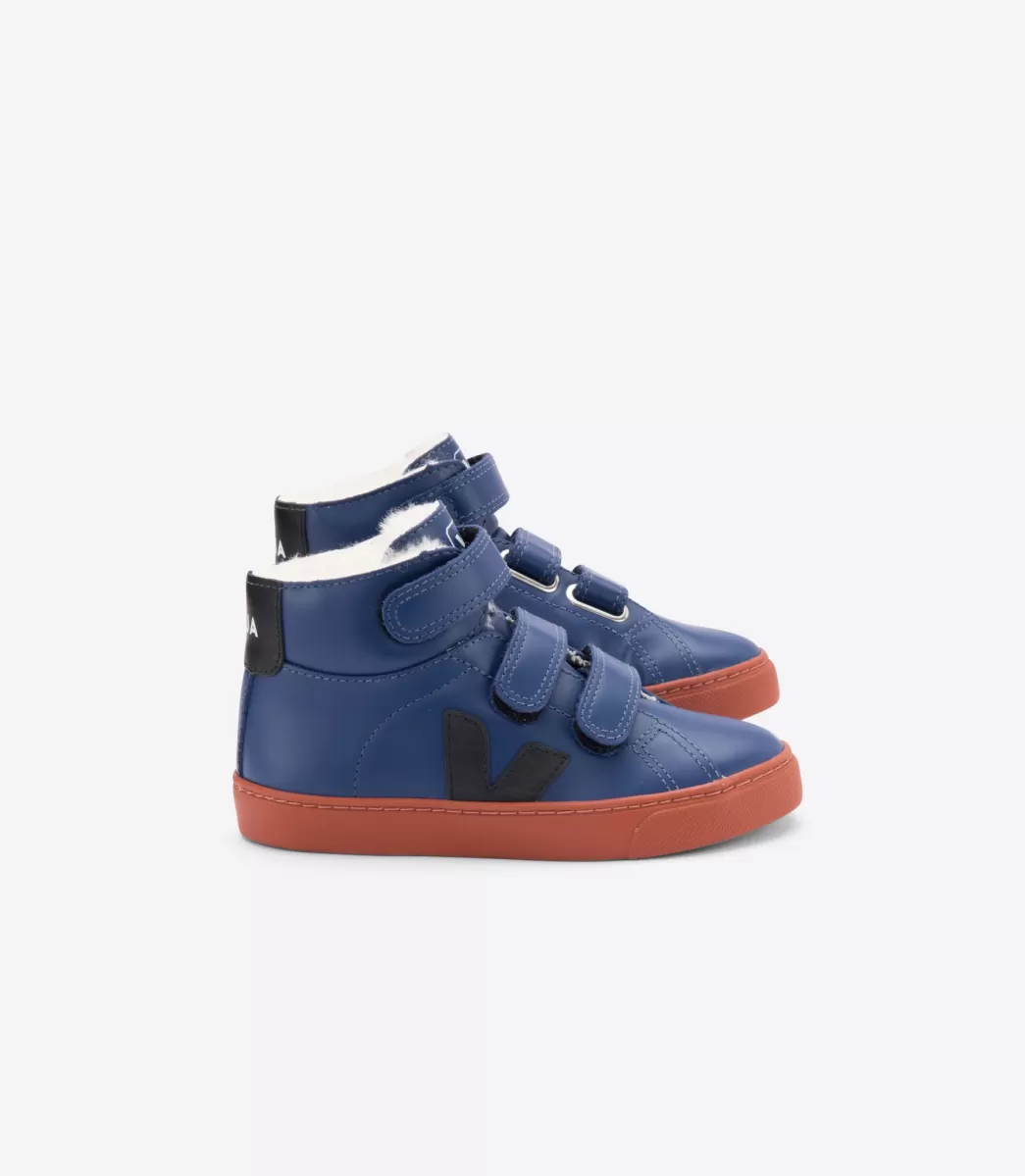 ESPLAR MID FURED LEATHER COBALT RUST>VEJA Sale