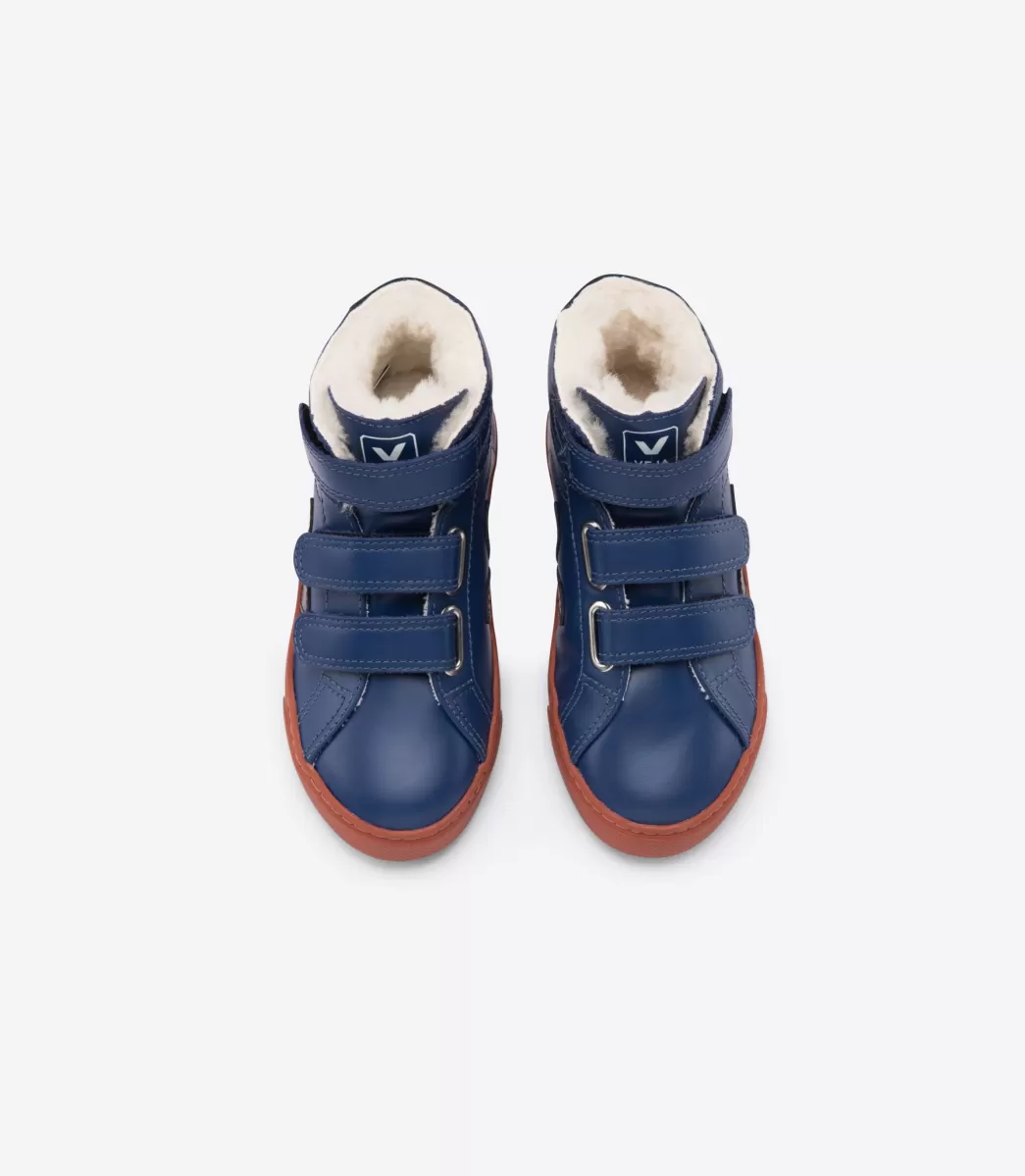 ESPLAR MID FURED LEATHER COBALT RUST>VEJA Sale