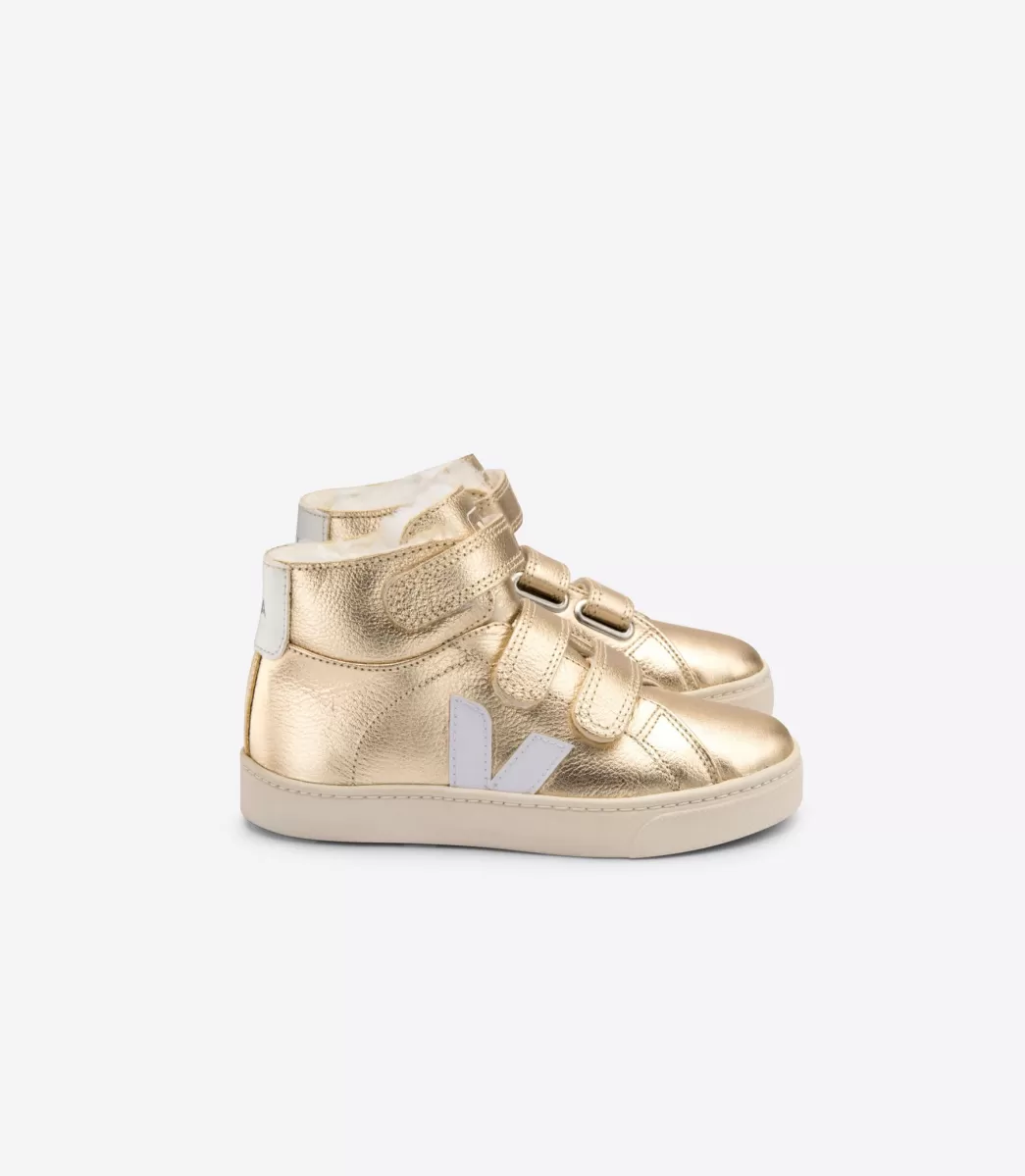 ESPLAR MID FURED LEATHER PLATINE WHITE>VEJA Sale