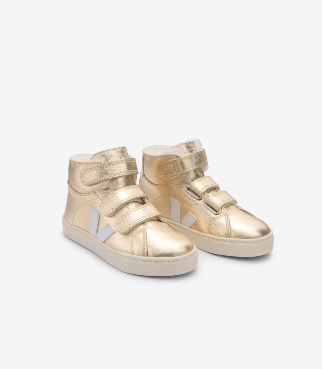ESPLAR MID FURED LEATHER PLATINE WHITE>VEJA Sale