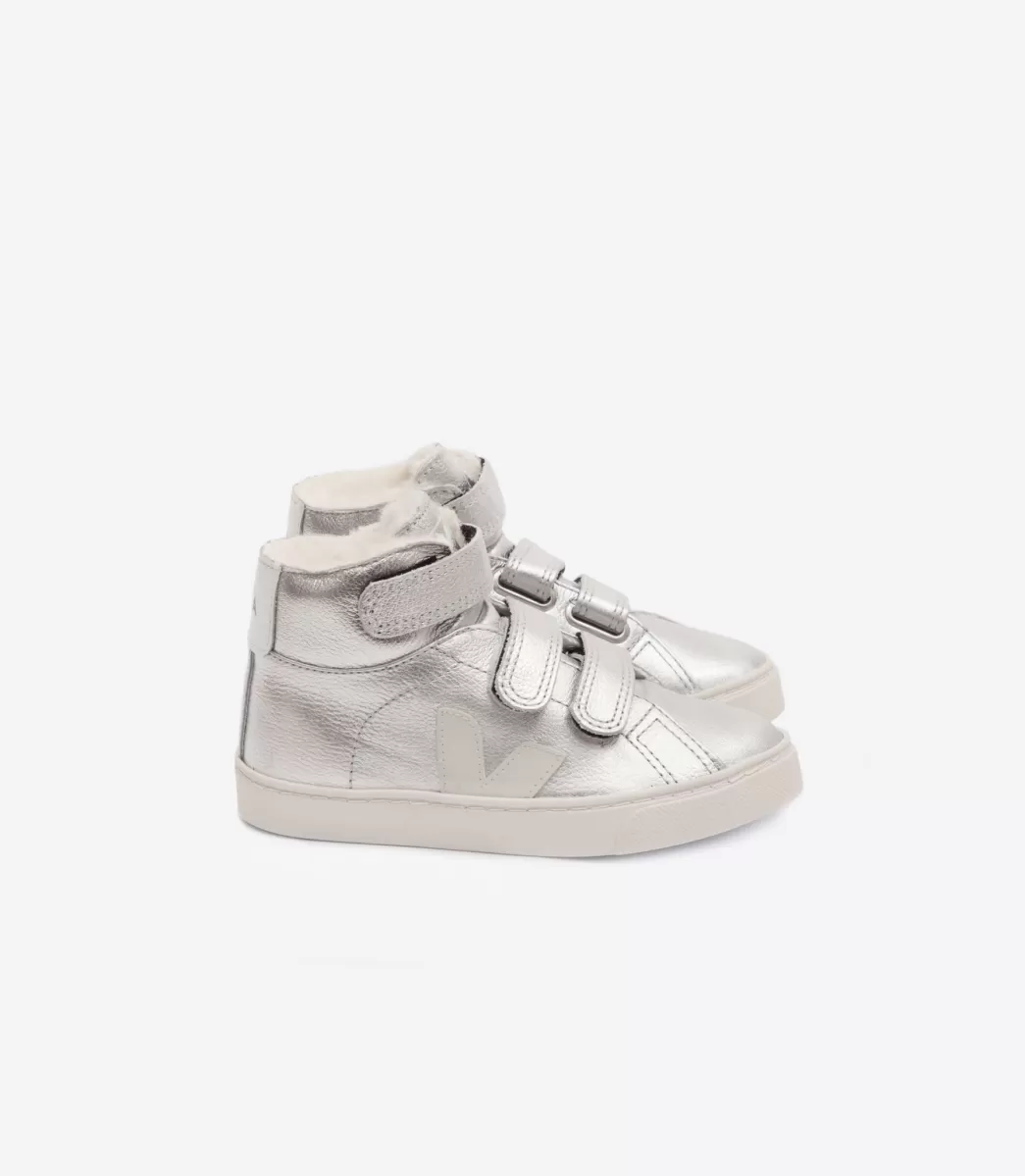 ESPLAR MID FURED LEATHER SILVER PIERRE>VEJA Sale