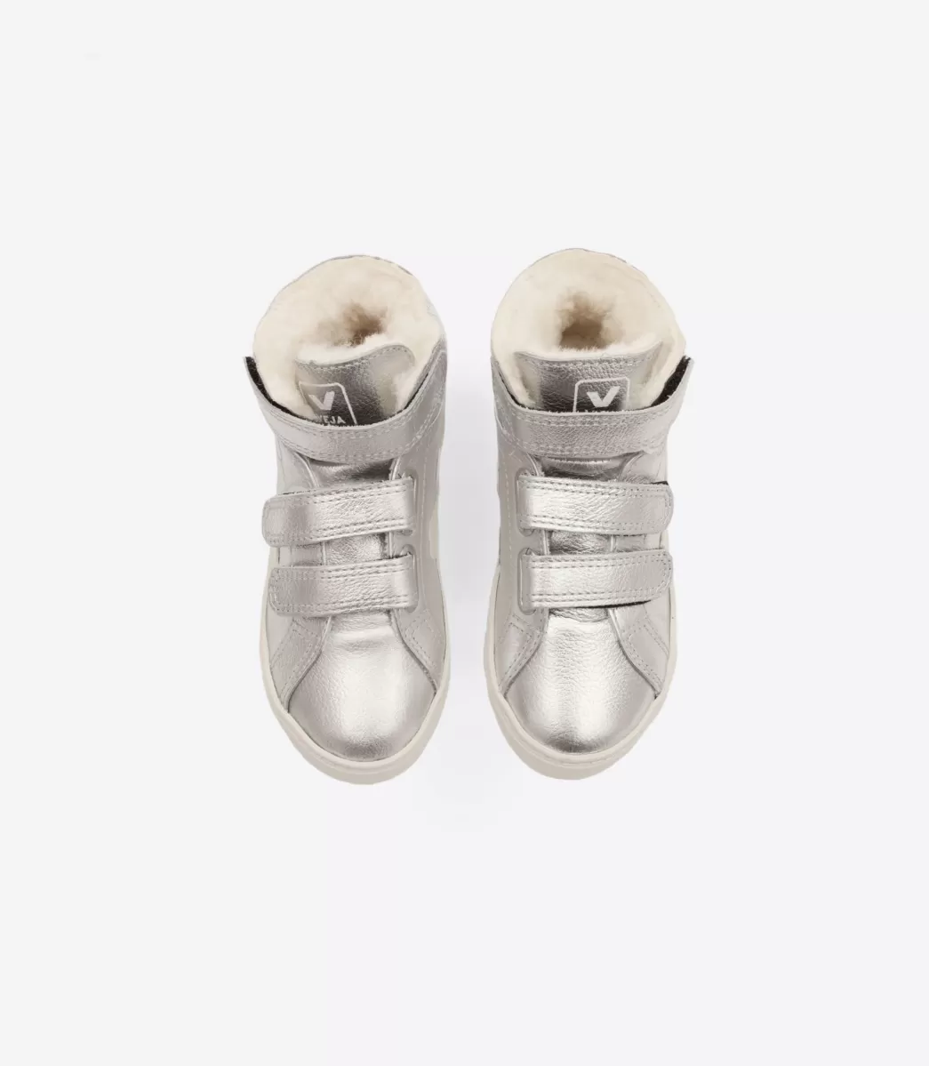 ESPLAR MID FURED LEATHER SILVER PIERRE>VEJA Sale