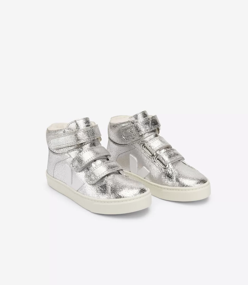 ESPLAR MID FURED SILVER WHITE>VEJA Cheap