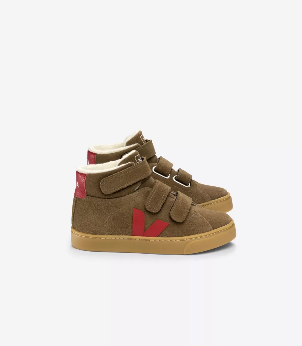 ESPLAR MID FURED SUEDE BROWN PEKIN>VEJA Cheap