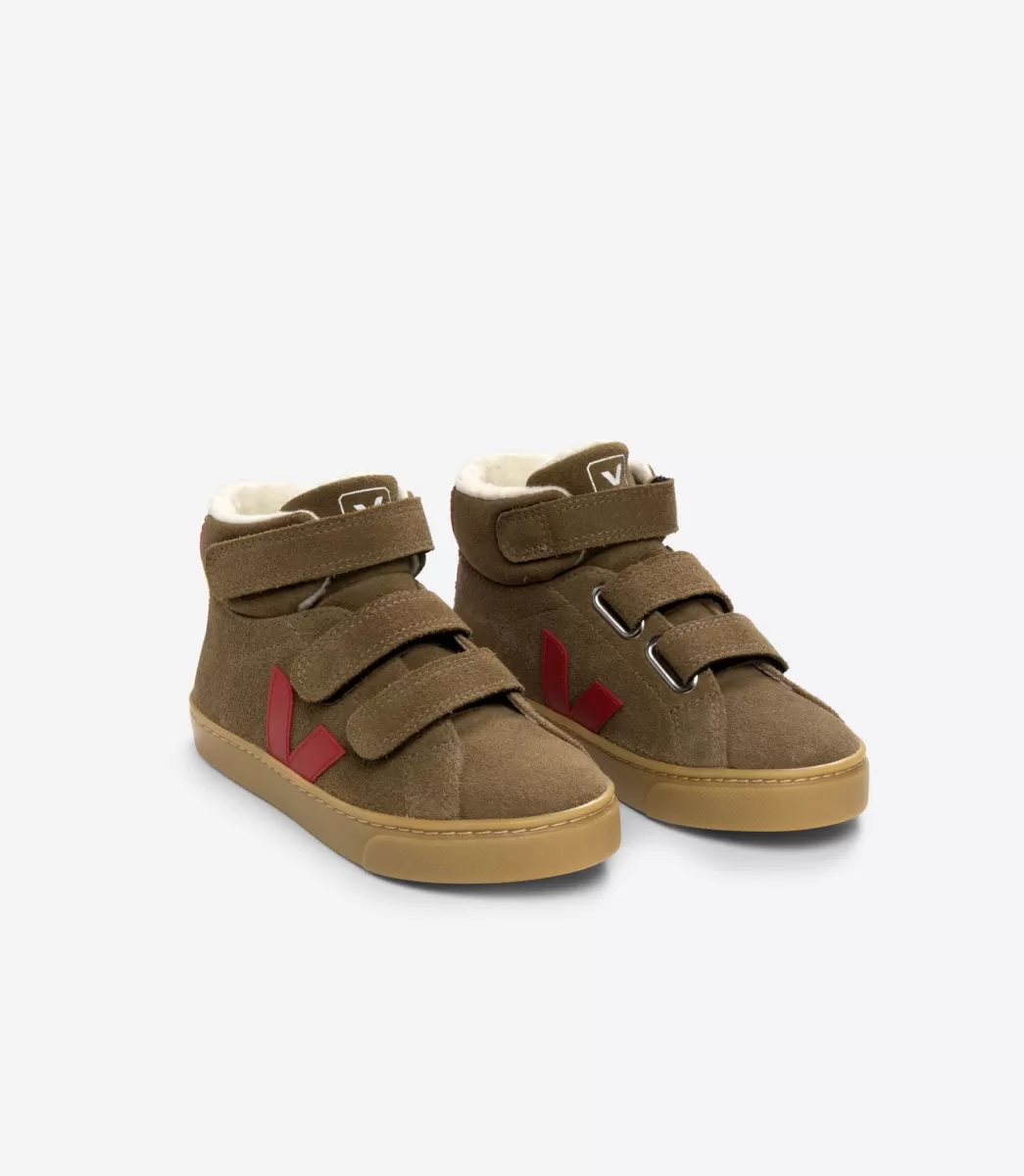 ESPLAR MID FURED SUEDE BROWN PEKIN>VEJA Cheap