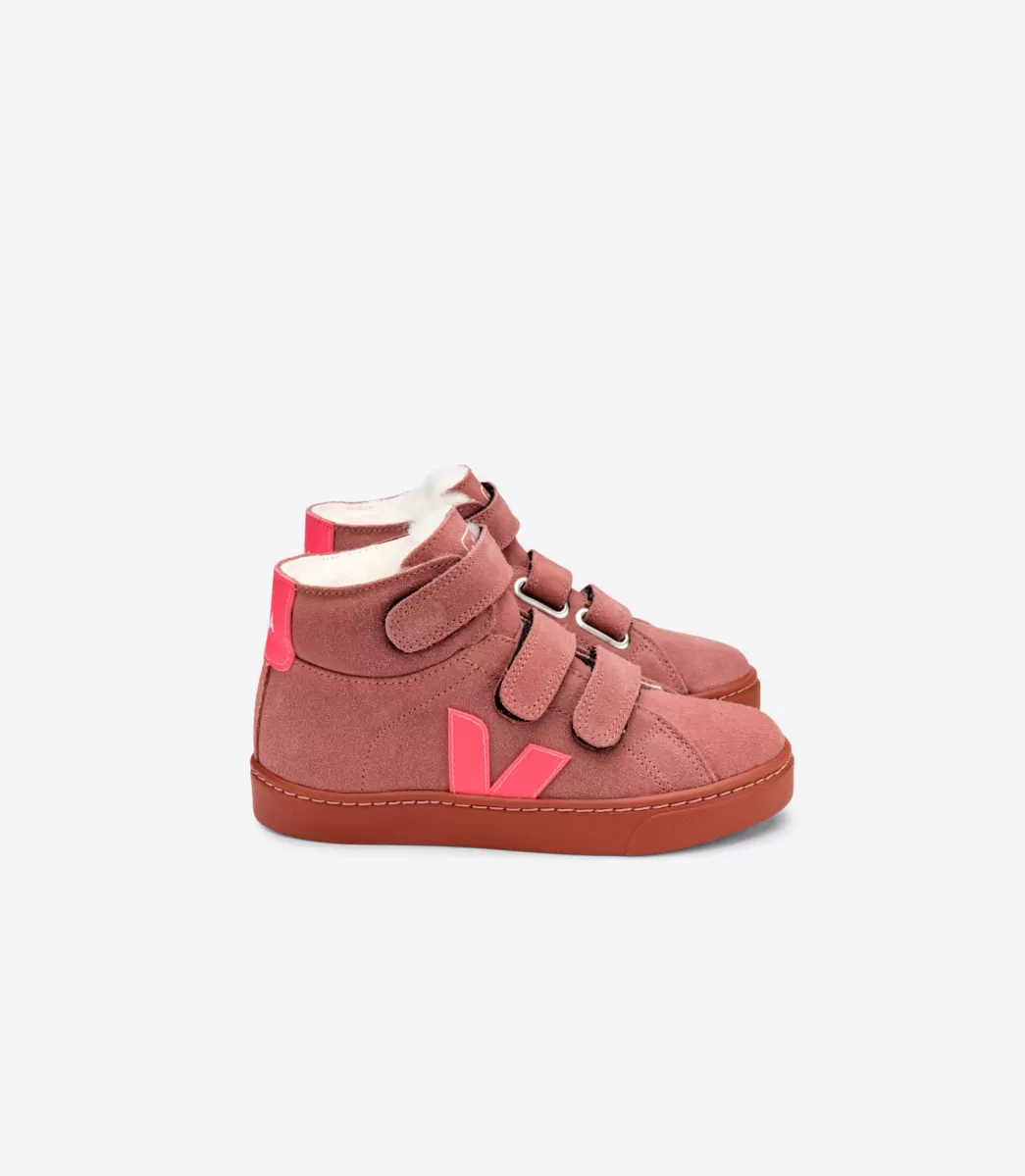 ESPLAR MID FURED SUEDE DIRED PETAL ROSE FLUO>VEJA Store