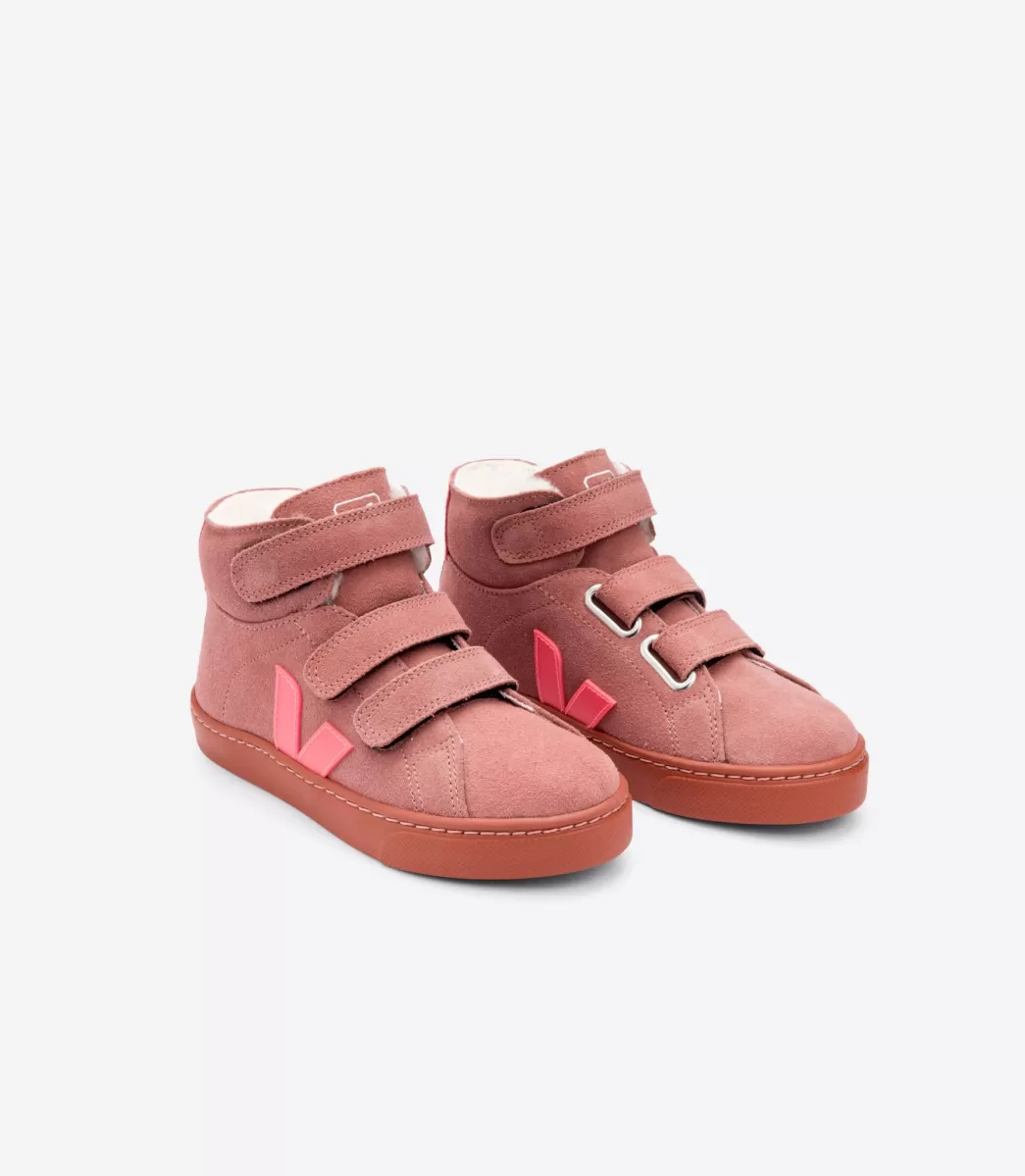 ESPLAR MID FURED SUEDE DIRED PETAL ROSE FLUO>VEJA Store
