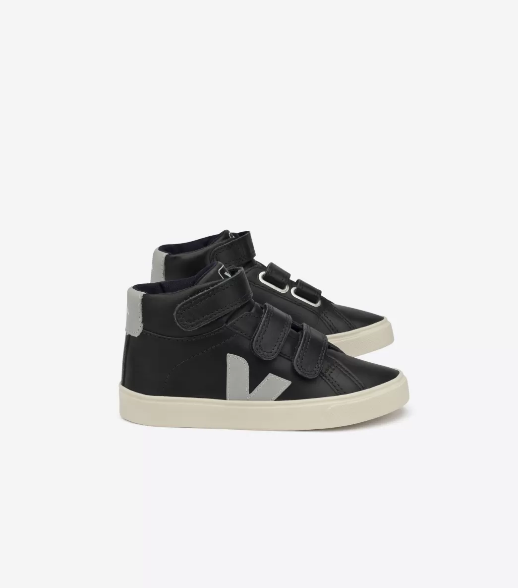 ESPLAR MID LEATHER BLACK GREY>VEJA Cheap