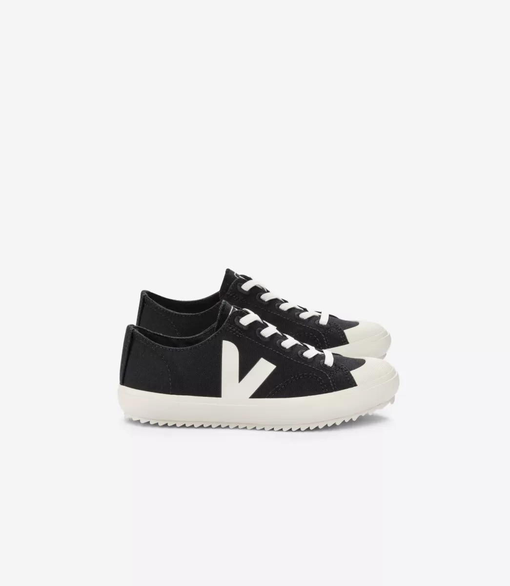 FLIP ELASTIC LACES CANVAS BLACK PIERRE>VEJA Store
