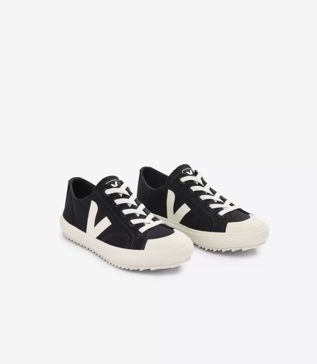 FLIP ELASTIC LACES CANVAS BLACK PIERRE>VEJA Store
