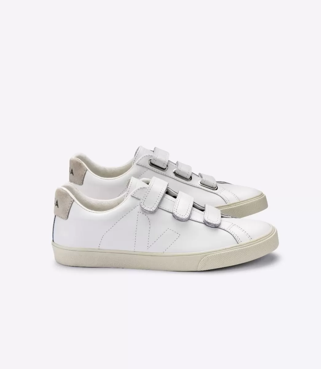 3-LOCK LEATHER WHITE>VEJA Shop