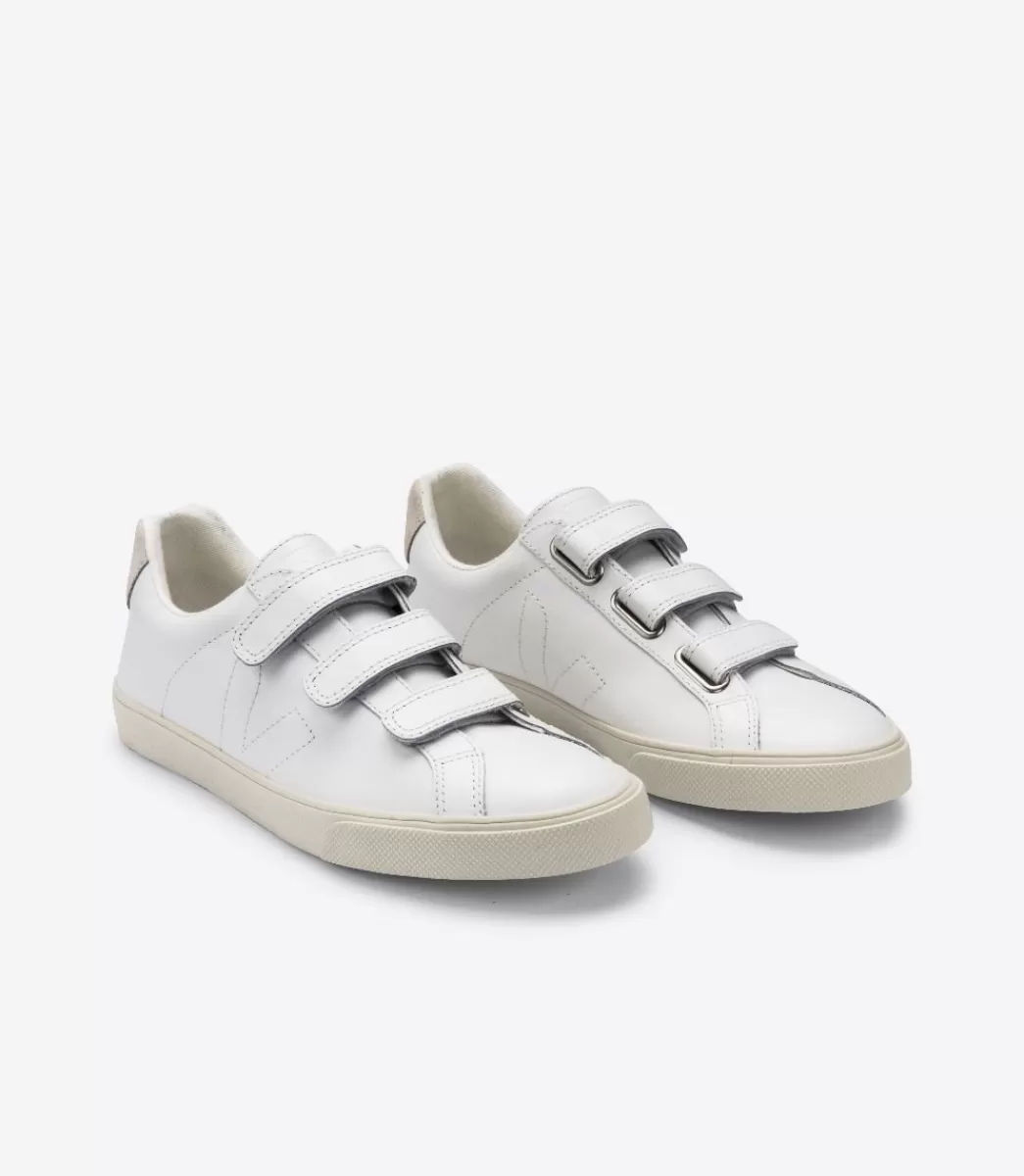3-LOCK LEATHER WHITE>VEJA Shop