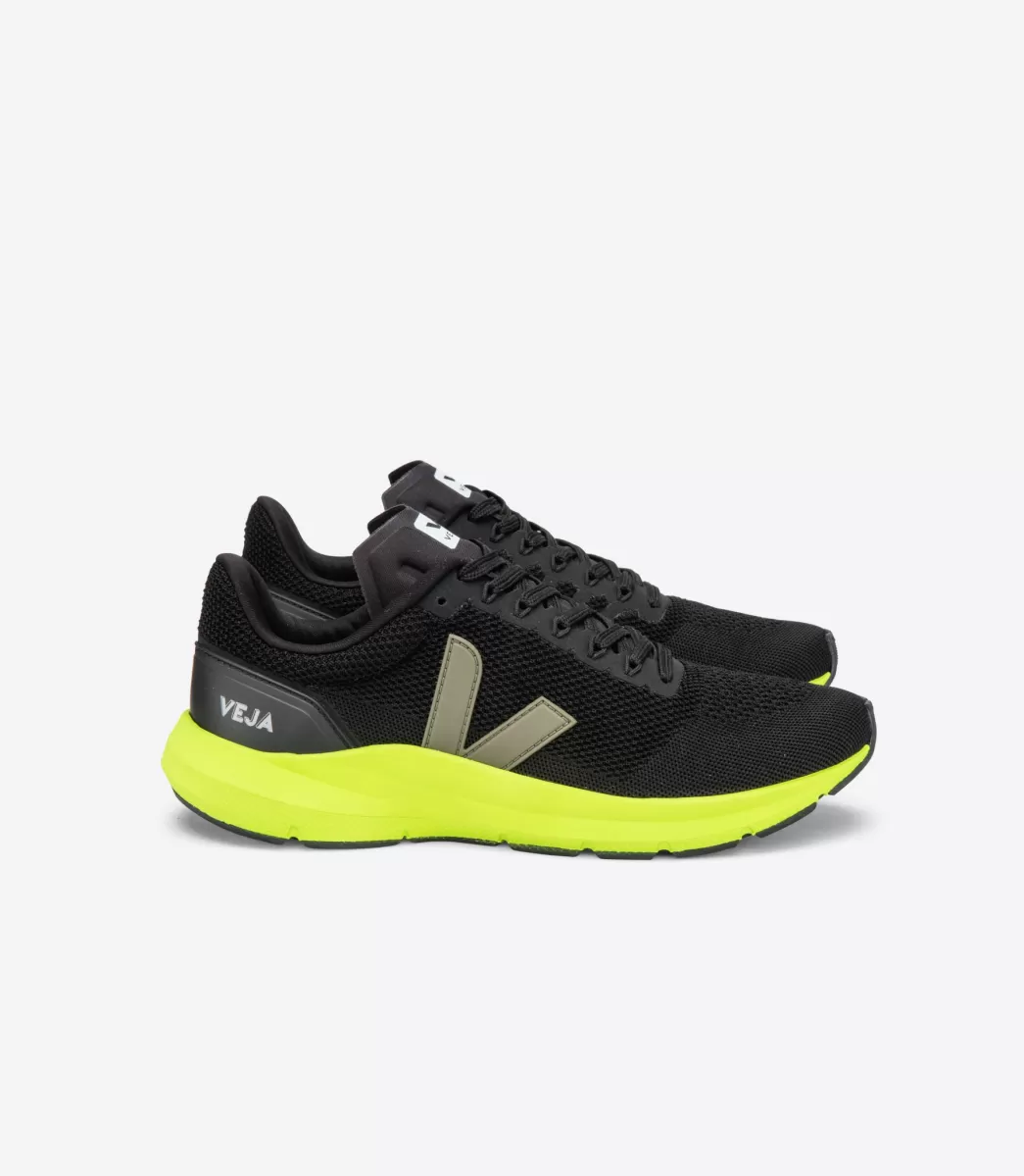 MARLIN LT V-KNIT BLACK KAKI JAUNE FLUO>VEJA Outlet