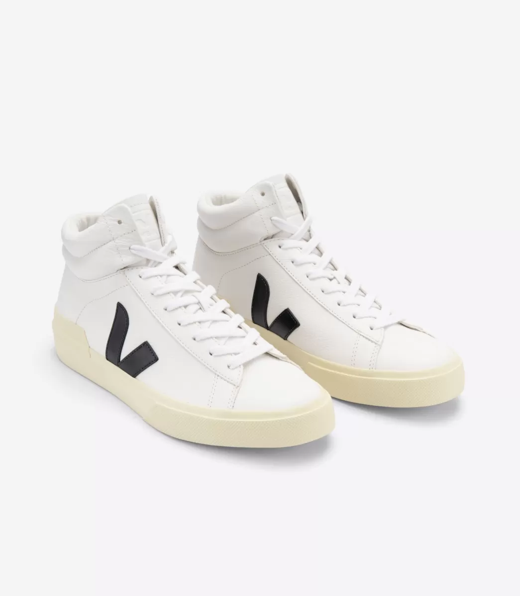 MINOTAUR LEATHER WHITE BLACK BUTTER>VEJA Cheap