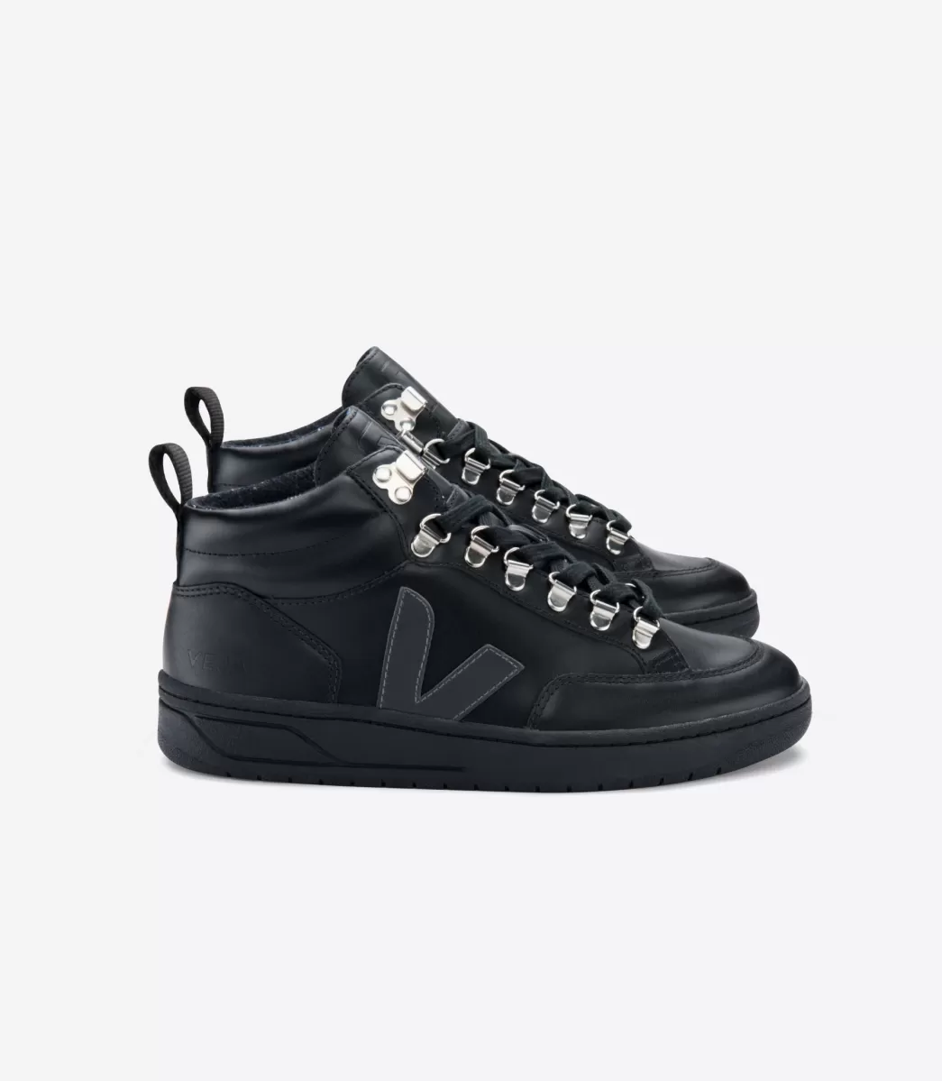 RORAIMA LEATHER BLACK GRAFITE BLACK SOLE>VEJA Shop