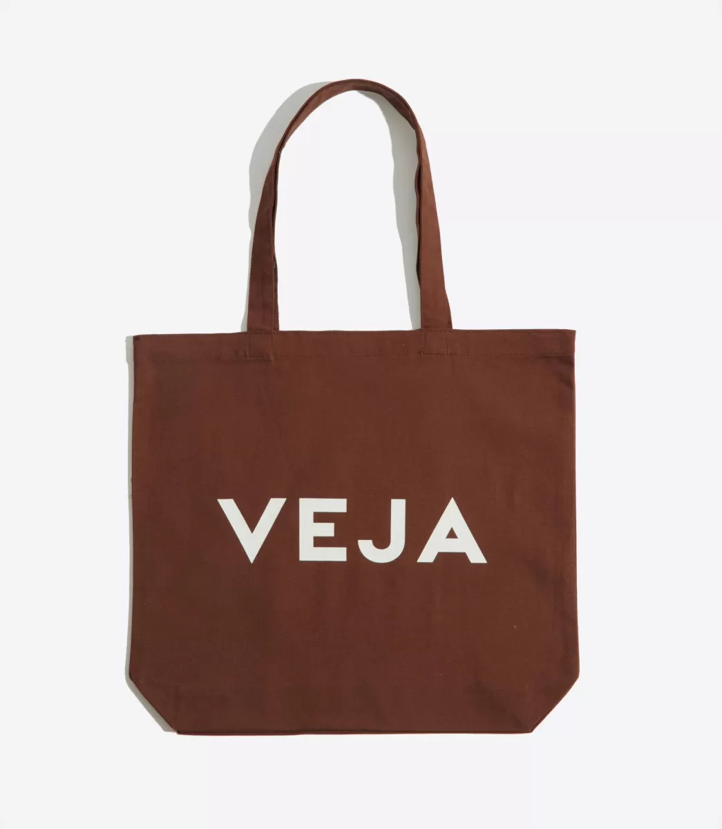 TOTE BAG COTTON CHOCOLATE>VEJA New
