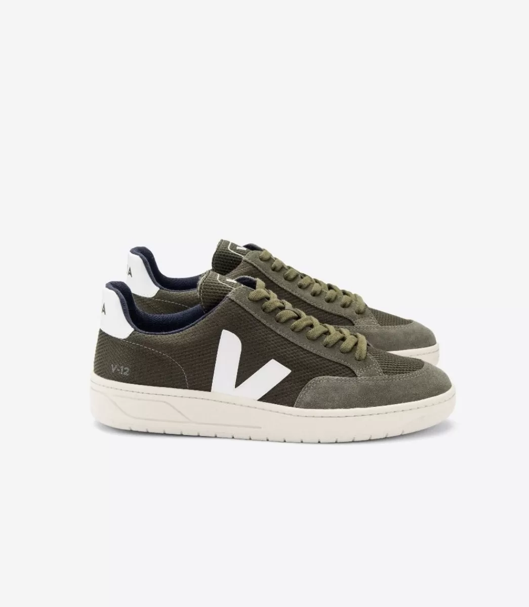 V-12 B-MESH OLIVE WHITE>VEJA Flash Sale