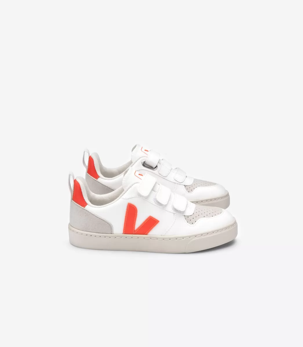 V-10 CWL WHITE ORANGE FLUO>VEJA Cheap