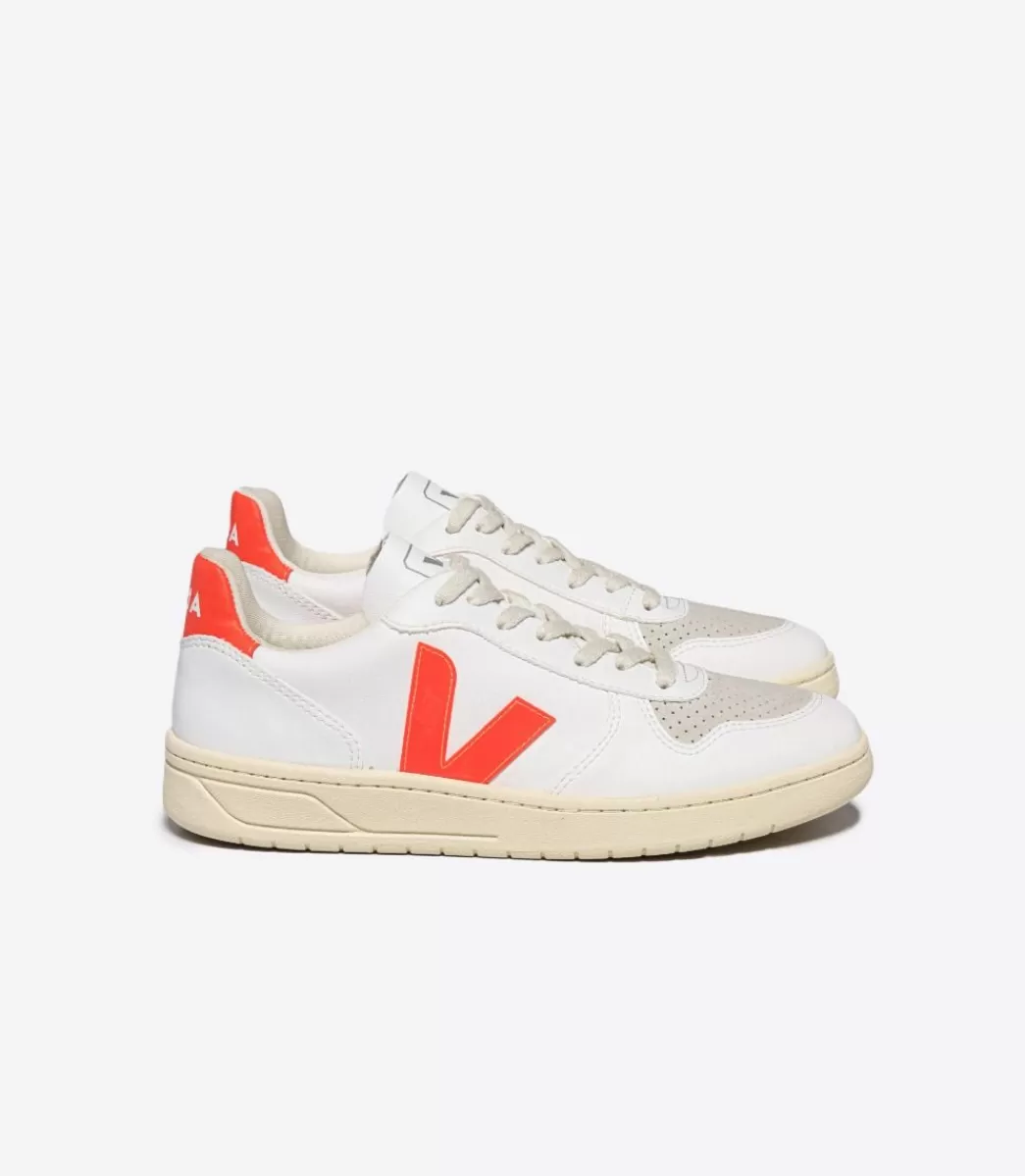 V-10 CWL WHITE ORANGE FLUO>VEJA Fashion