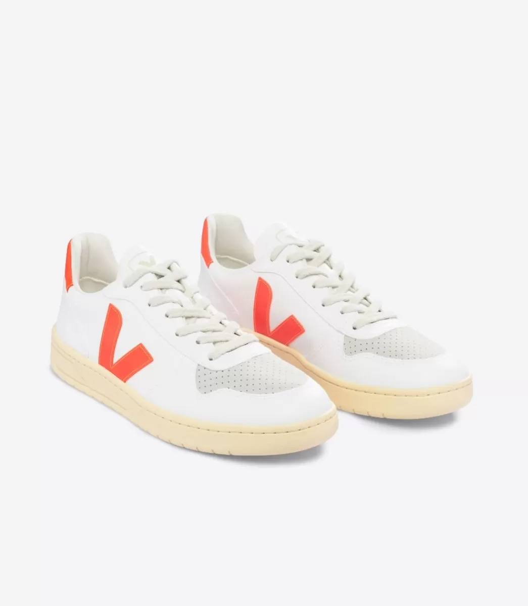 V-10 CWL WHITE ORANGE FLUO>VEJA Fashion