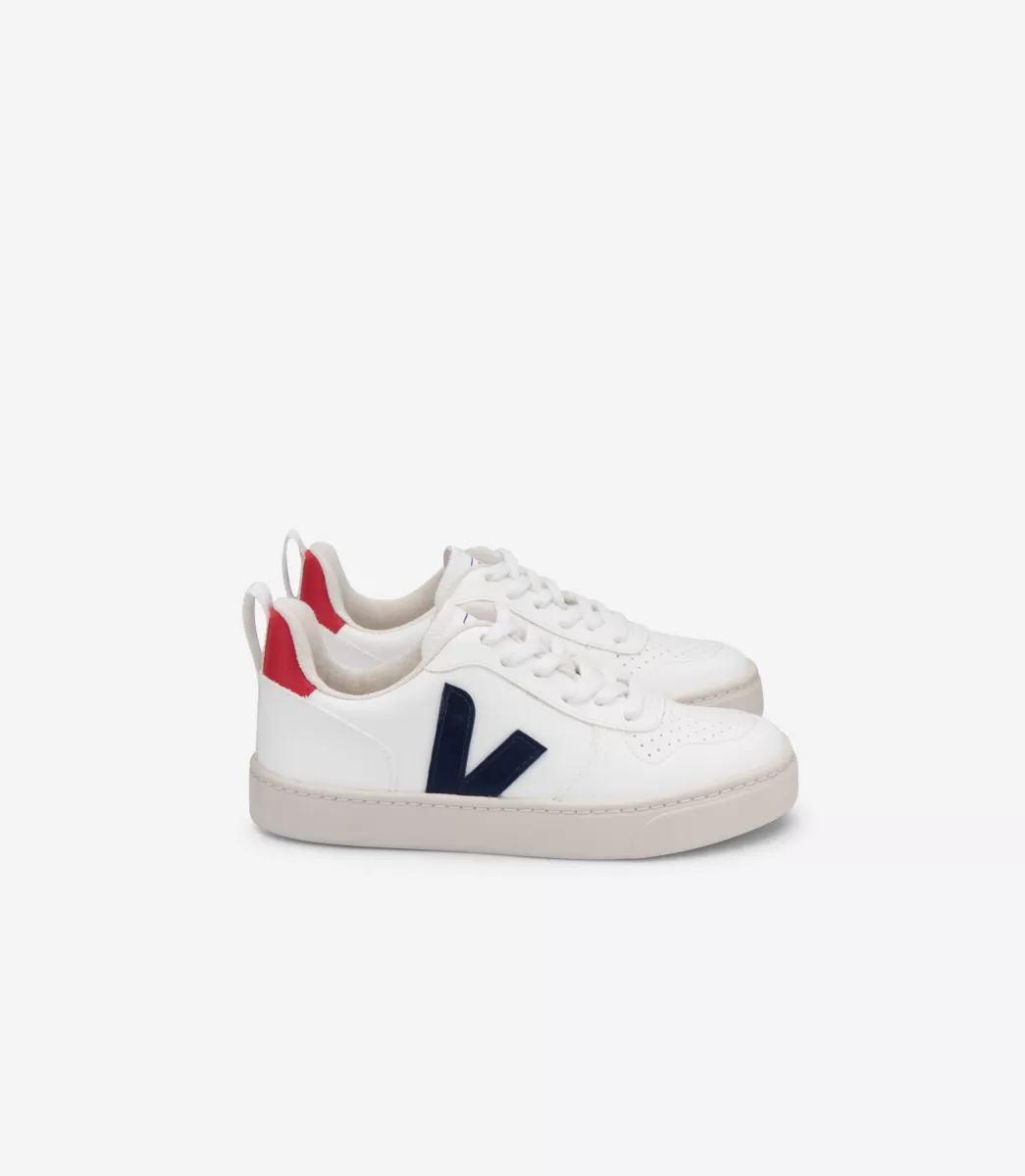 V-10 LACES CWL WHITE COBALT PEKIN>VEJA Best