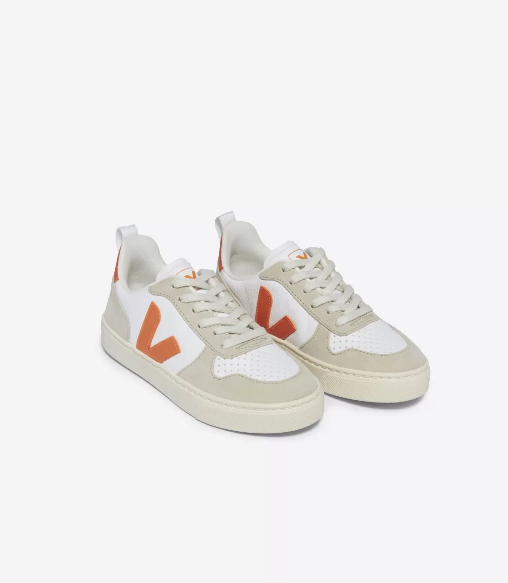 V-10 LACES LEATHER WHITE FURY ALMOND>VEJA Clearance